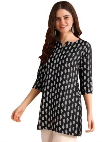 Image of Cotton Printed Short Kurti for Women