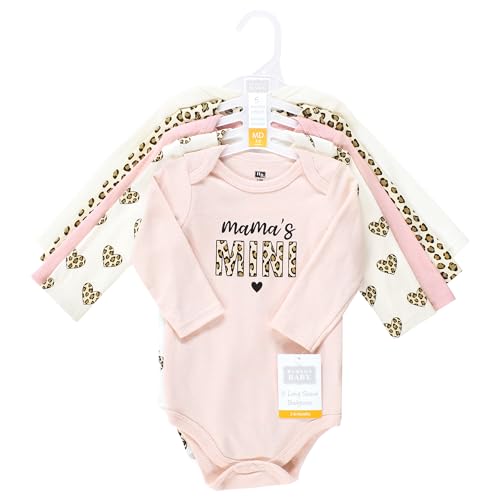 Image of Hudson Baby baby-boys Cotton Long-sleeve Bodysuits 5-pack