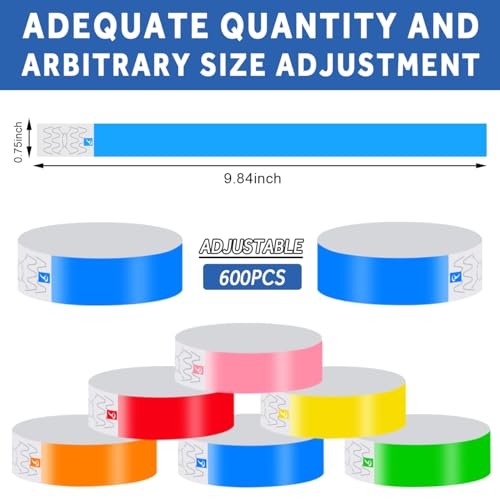 Bracelets en papier indéchirables et imperméables pour fête - 3