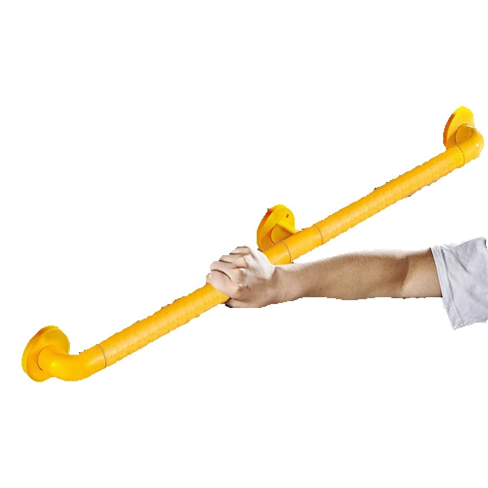 3m / 2m / 1m Barandilla De Escalera Pasamanos De Pared PVC Barandilla Montada De Acero Inoxidable Pasamanos De Escalera De Tubo Amarillo Barandilla De Seguridad Baños (Size : 150cm)