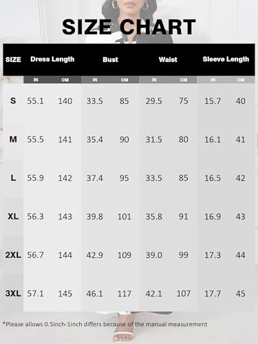 Image of PinkPatty Women's Casual 3 /4 Sleeve Polo V Neck Bodycon Maxi Dress