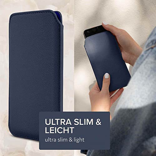 Housse iPhone 13 mini antichoc ONEFLOW Liberty Case bleu avec tirette pratique