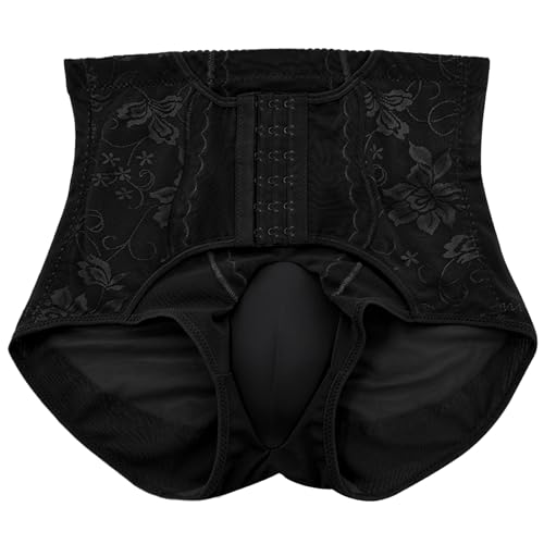 AIEOE Gaff Unterwäsche Transgender Bauchweg Höschen Silhouette Crossdresser Tucking Underwear Schwarz Label Größe 3XL/ EU L