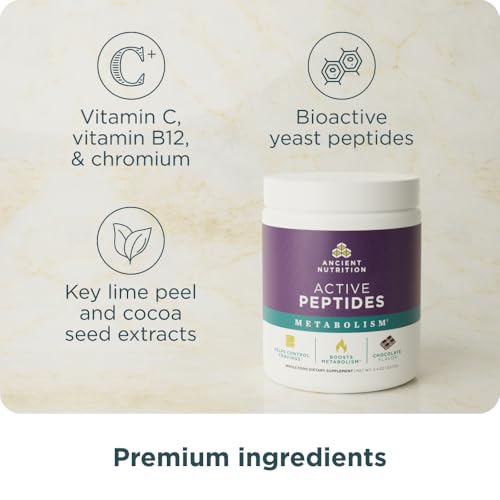 Ancient Nutrition Active Peptides Metabolism Powder, Chocolate - image 2