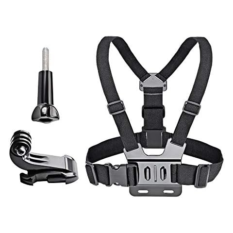 VVHOOY Adjustable Chest Mount Harness for Gopro Hero 6/5 Black Hero 4 Session AKASO EK7000 Brave 4 APEMAN FITFORT ODRVM Campark Crosstour Action Camera Accessories Cover