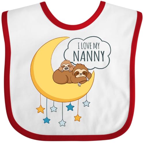 inktastic I Love My Nanny Baby Bib