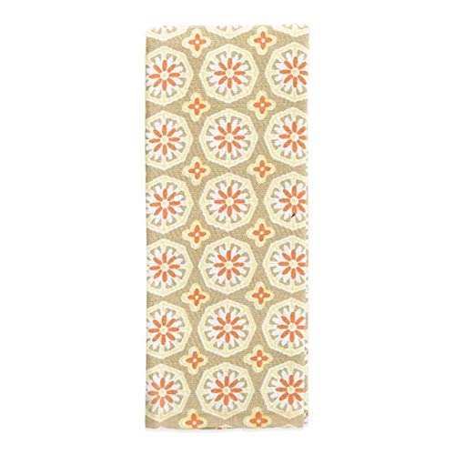 Toalla de cocina Fiesta Daisy Stamp: paño textil absorbente para vajilla y manos