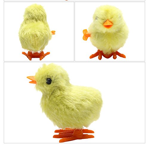3 otters 12pcs wind up toys wind-up jumping cute chicken plush chicks toy for kids goodie bags treasure chest party favors gifts