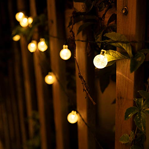Brightown SOLAR-BALL-LIGHT-60D-WW-INFO Solar String Lights Outdoor 60 Led 36Ft Crystal Globe Lights thumb #2