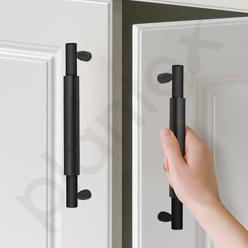 Image of Plantex Cabinet Handle /Kitchen Cabinet Door Handle /Wardrobe /160 mm Cupboard Handle /Door Pull-Push Handle for Home /Office - Pack of 2 (Black)