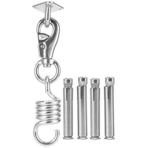 Fivela de balanço, gancho de fixação de assento suspenso, a mola suporta 300 kg, confortável e suave