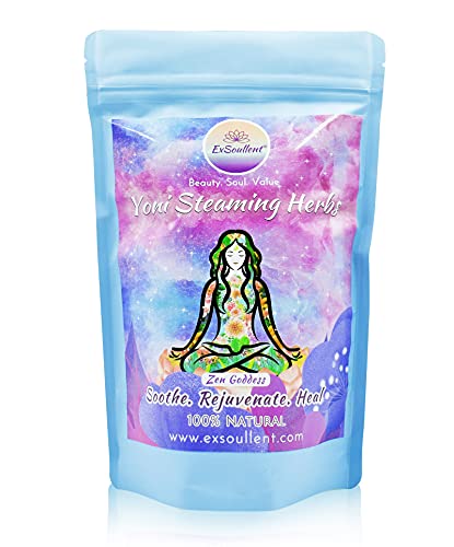 Image of V Steaming Herbs - 100% Natural Vaginal Steam Kit, 10 Healing Herbs Zen Goddess Blend with Filter Bags | Soothe. Rejuvenate. Heal (2-4 Steams)