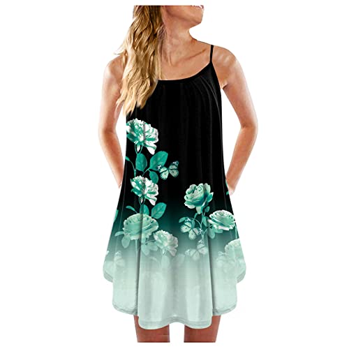 Kleider Damen Sommer - Sommerkleid Damen Knielang -T Shirt Kleid Damen...
