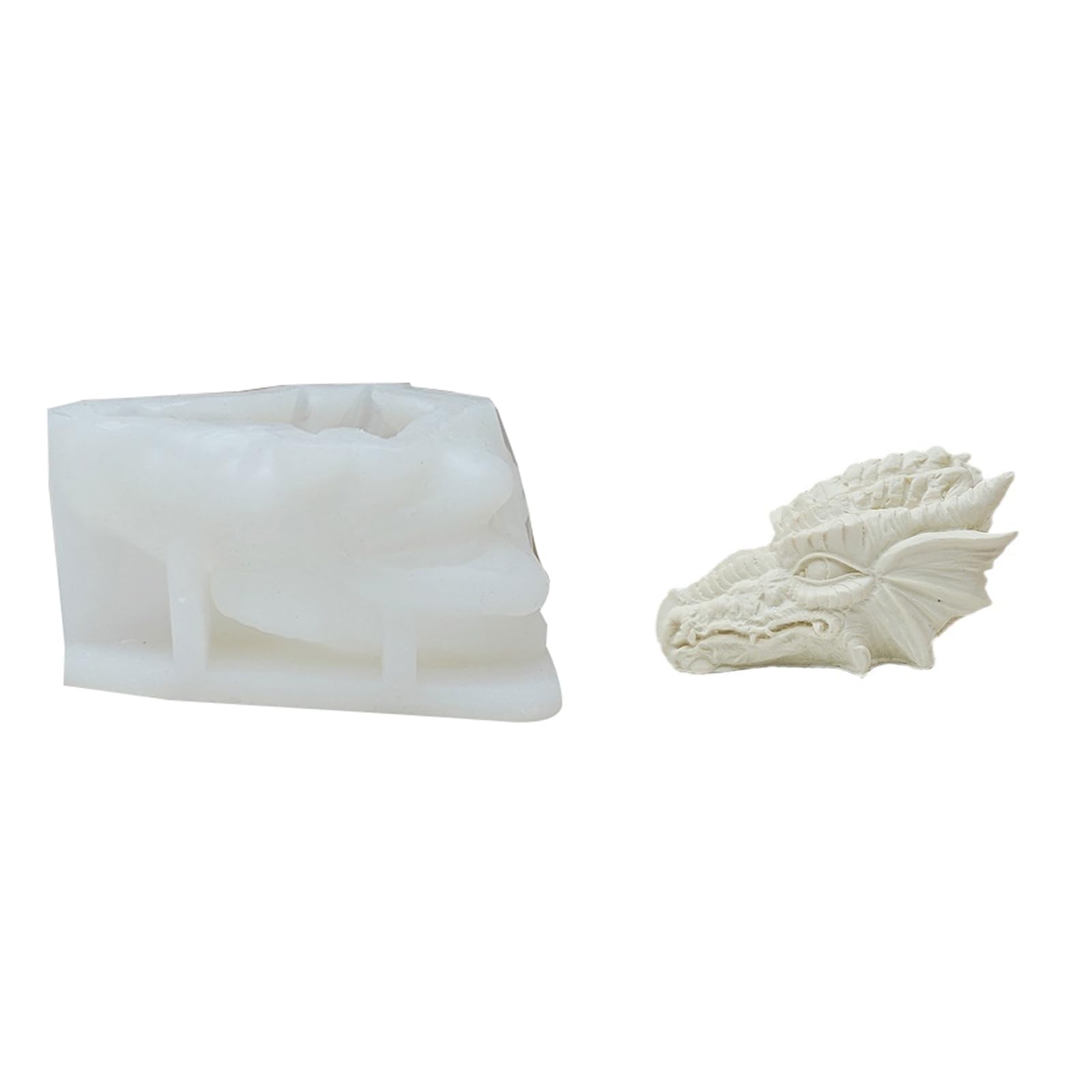 Tsophreniq 3D Dragon Molds Silicone Epoxy Resin Castings Baking Plaster Making