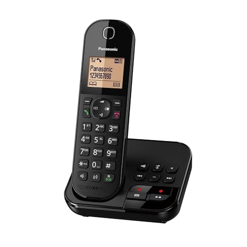 Téléphone sans fil Panasonic KX-TGC420FRB noir avec répondeur intégré solo