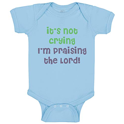 Image of Cute Rascals Baby Bodysuit It's Not Crying I'M Praising The Lord Christian Jesus God Funny Cotton