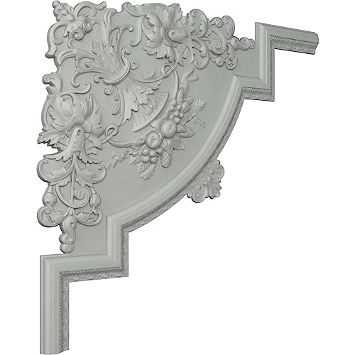 Moulure plafond Ekena PML28X28LO apprêtée 71.1x71.1 cm