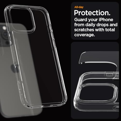 Image of Spigen for iPhone 16 Pro Case, Ultra Hybrid [No Magnet Ring][Anti-Yellowing] - Crystal Clear