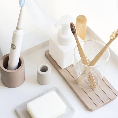 Bandeja de diatomita OSOLADY para eliminar humedades y manchas de agua en el lavabo 5