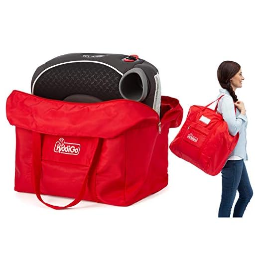 Booster Seat Travel Bag for Backless Booster | Stay Healthy Keep It Clean | Gate Check Bag Cover Protects Toddler Booster Car, Dining Seat When Traveling | Airplane Travel Accessories for Parents