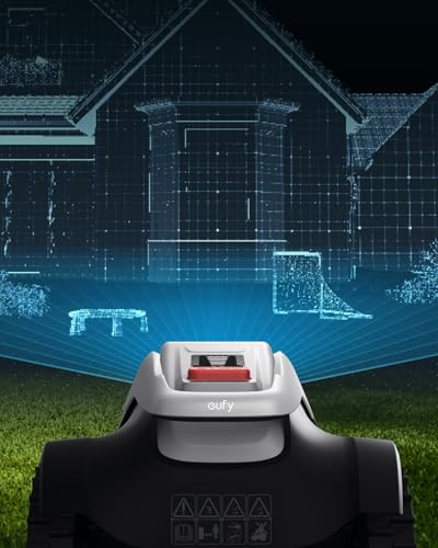 eufy E15 Robotmaaier zonder grenskabel, geen signaaluitval, geen RTK, TrueVision-technologie, slimme navigatie, tuin tot 800 m², nauwkeurig maaien, obstakelvermijding, app-bediening - Afbeelding 5