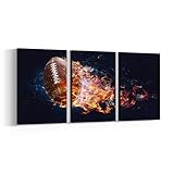 American Football Decor for Boys Room Football Wall Art Canvas Pictures Sports Posters Teenage Boys Men Bedroom Bathroom Decor