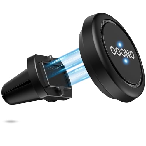 Supmega Magnetic Car Air Vent Holder for OOONO CO-Driver NO1, Metal Vent Mount with Built-in Magnets Compatible with OOONO NO1 Speed Camera Alarm