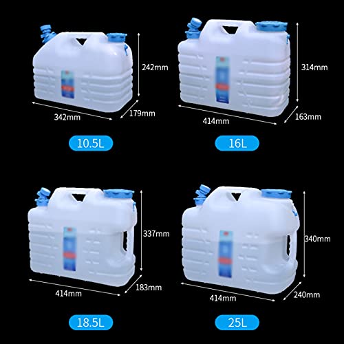 Bucket PE d'eau purifiée 25L avec robinet robuste et durable