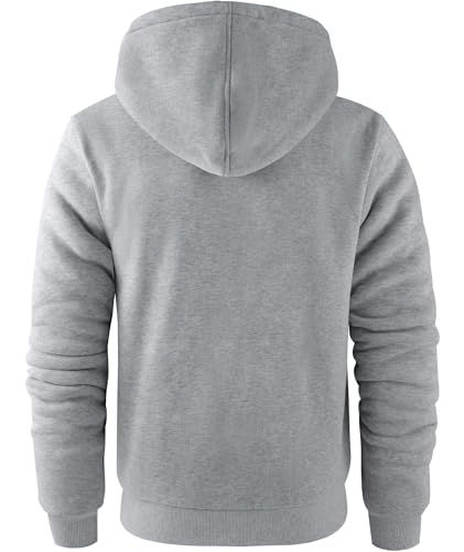 Image of Little Beauty Mens Zip Up Hoodies Fleece Sherpa Lined Winter Thick Jackets