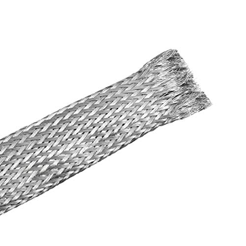 Gaine de tuyau extensible uxcell en inox 304 pour protection thermique
