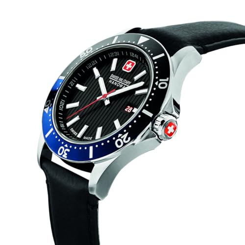 Image of Swiss Military Hanowa Flagship X Black Dial Watch for Men - SMWGB2100606