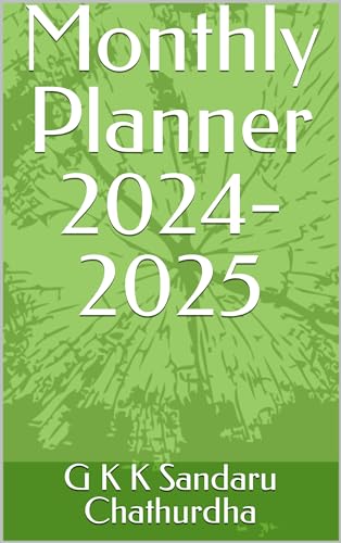 Monthly Planner 2024-2025 (English Edition)