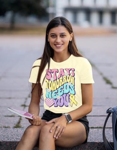 Suicide Awareness Shirts Women Stay Tomorrow Needs You Shirts Suicide Prevention T Shirts3