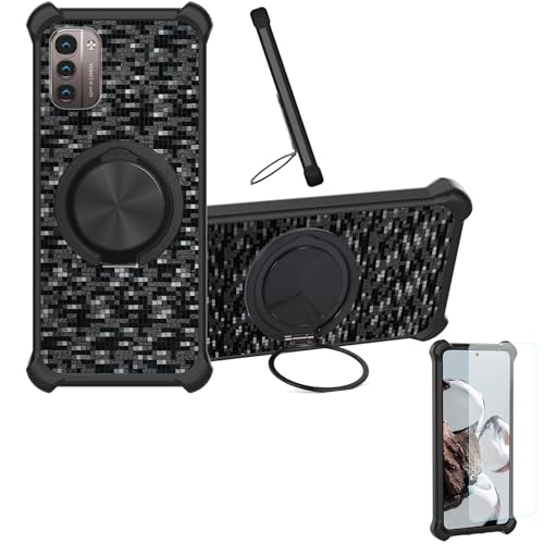 �Ή� Nokia G400 �P�[�X Phone Case [1�� 9H+�d�x���� �K���X�t�B����][360°��]���X�^���h�A�}�O�l�b�g��]CX-11-HEI