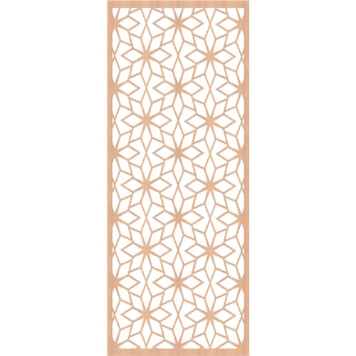 Image of Lake Decorative Pierced Fretwork Wood Wall Panels, 27 3 /8 inchW x 69 3 /8 inchH x 1 /4 inchT, Alder