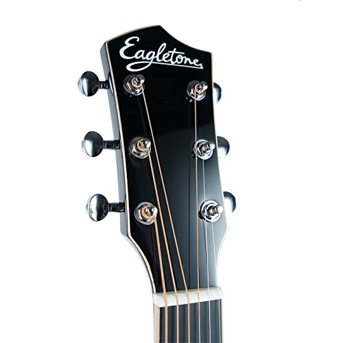Guitare Folk de Voyage Eagletone HOBO Black – Guitare Acoustique Noire idéale pour Débutant Forme Travel pour Voyager avec Housse Offerte - Les Beatles, Paul McCartney, John Lennon, RIngo Starr, George Harrison Guitare Folk de Voyage Eagletone HOBO Black - Guitare Acoustique Noire idéale pour Débutant Forme Travel pour Voyager avec Housse Offerte – Image 5
