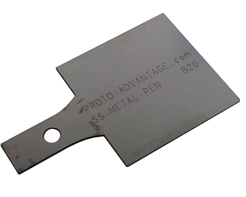 METAL-PEN-B20 Stainless Steel Solder Paste Squeegee Pen 20mm Blade, 0.2mm thick