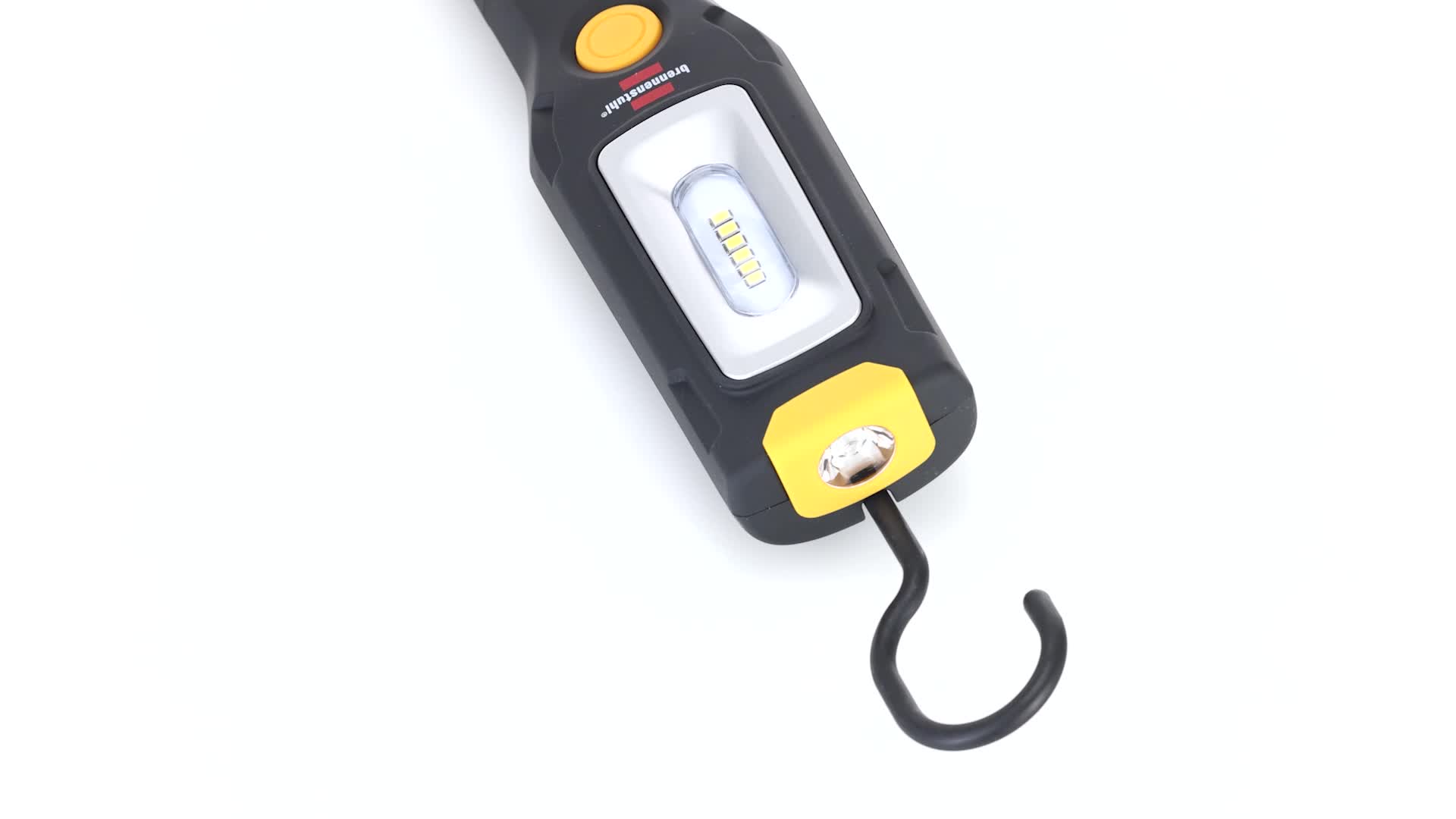 Brennenstuhl oplaadbare LED-werklamp CL 600 MA (600lm, IP54, 6 lichtstanden, LED zaklamp met magneetvoet en 360° draaibaar scharnier, max. 39u lichtduur, USB C-oplaadaansluiting