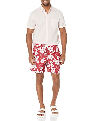 Image of Amazon Essentials Men's 7 inch Breathable Swim Trunks with Mesh Lining, Elastic Waist, Pockets, Drawstring Closure
