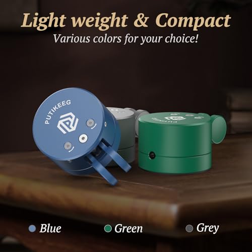 Image of Putikeeg Mini Morse Code Key - CW Dual Paddle with Magnetic Base, Magnetic Return Paddles Morse Lambic Key for Amateur Ham Radio (Blue)