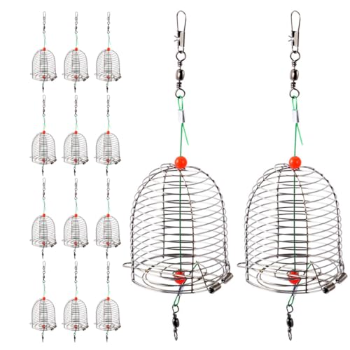 Cage à appâts de pêche inoxydable robuste et durable pour les passionnés