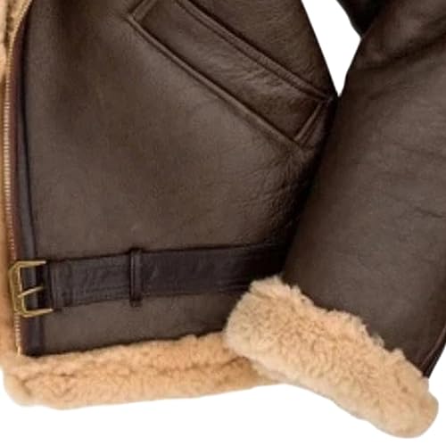 Bomber para hombre invierno casual cálido marrón miniatura 5