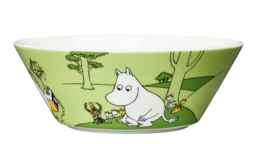Arabia Moomin Bowl 5.9in Moomintroll Grass-Green