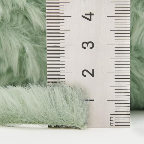 Image of NICEEC Faux Fur Yarn Super Soft, Chunky & Fluffy, Eyelash Yarn for Crochet & Knitting(Total Length 210yds /10.6oz) - Waves /300g