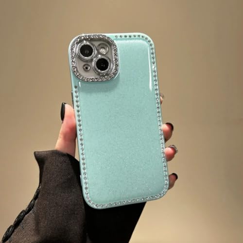 Coque iPhone 15 Pro cyan antichoc avec protection de caméra intégrée