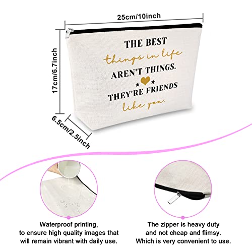 Friendship Gifts for Women Makeup Bag Best Friend Gift Encouragement Presents for Teen Cosmetic Bag Sister Presents From Sister Graduation Keepsake for Her Travel Cosmetic Pouch Birthday Christmas2