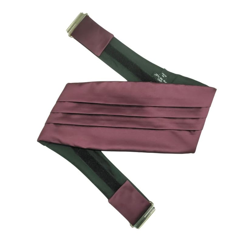 the tie hub Classic Multi-Color Satin Cummerbund For Men-picture-40