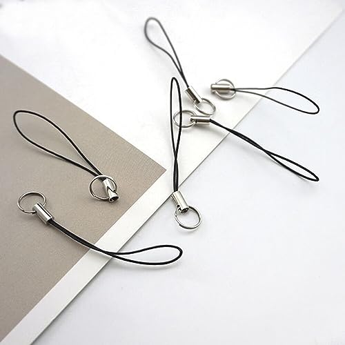 Generic KBGW3ES1151TR2E2ODHK10UJB 10 Pieces Lanyard Phone Ring Strap For Mobile Lariat Lanyard Cell Phone Split Ring Strap Sliver Tone Split Ring Cellphone Strap Charm Cords thumb #1