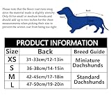 MOREZI Hundemantel Winter für Dackel - Wasserdichter Hunde Pullover mit Wolle Futter & Verstellbaren Gurten, Warmer Wintermantel für Kleine Hunde im Freien-Grün-M