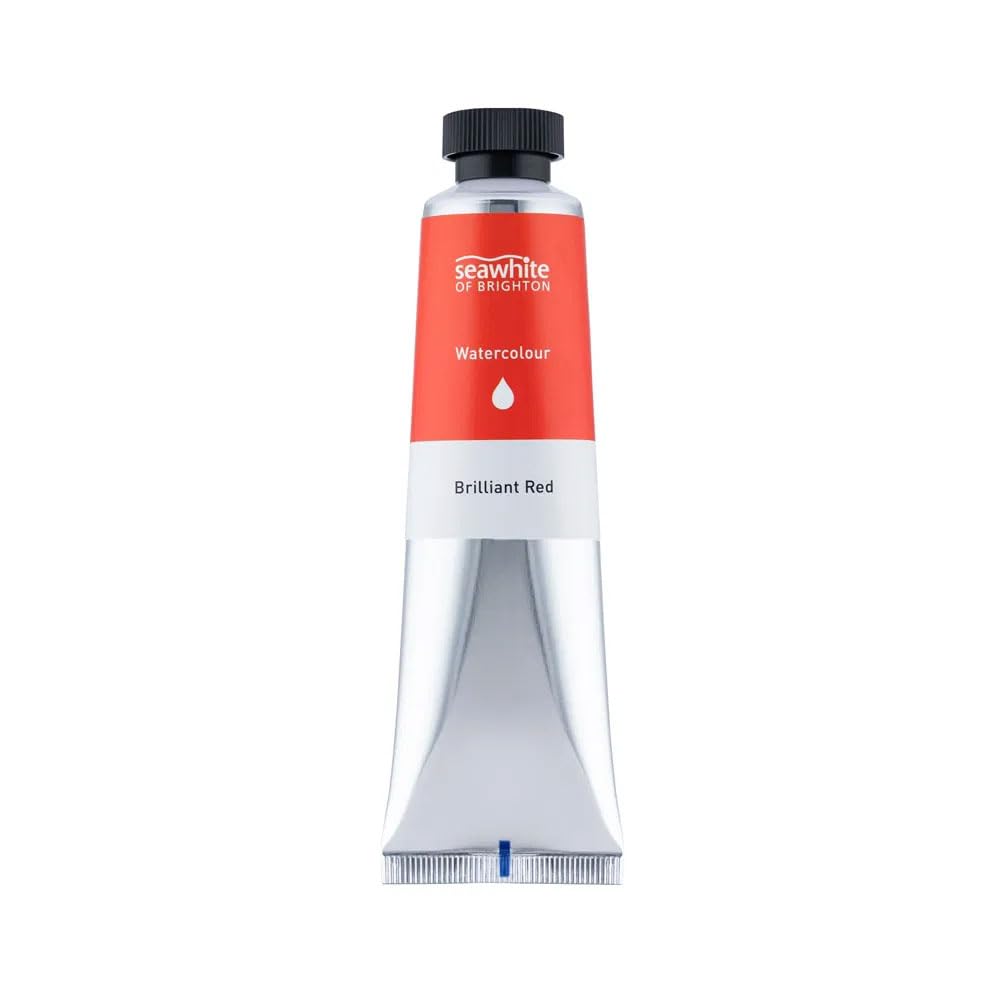 Seawhite 60ml Tube Watercolour Paint - Brilliant Red